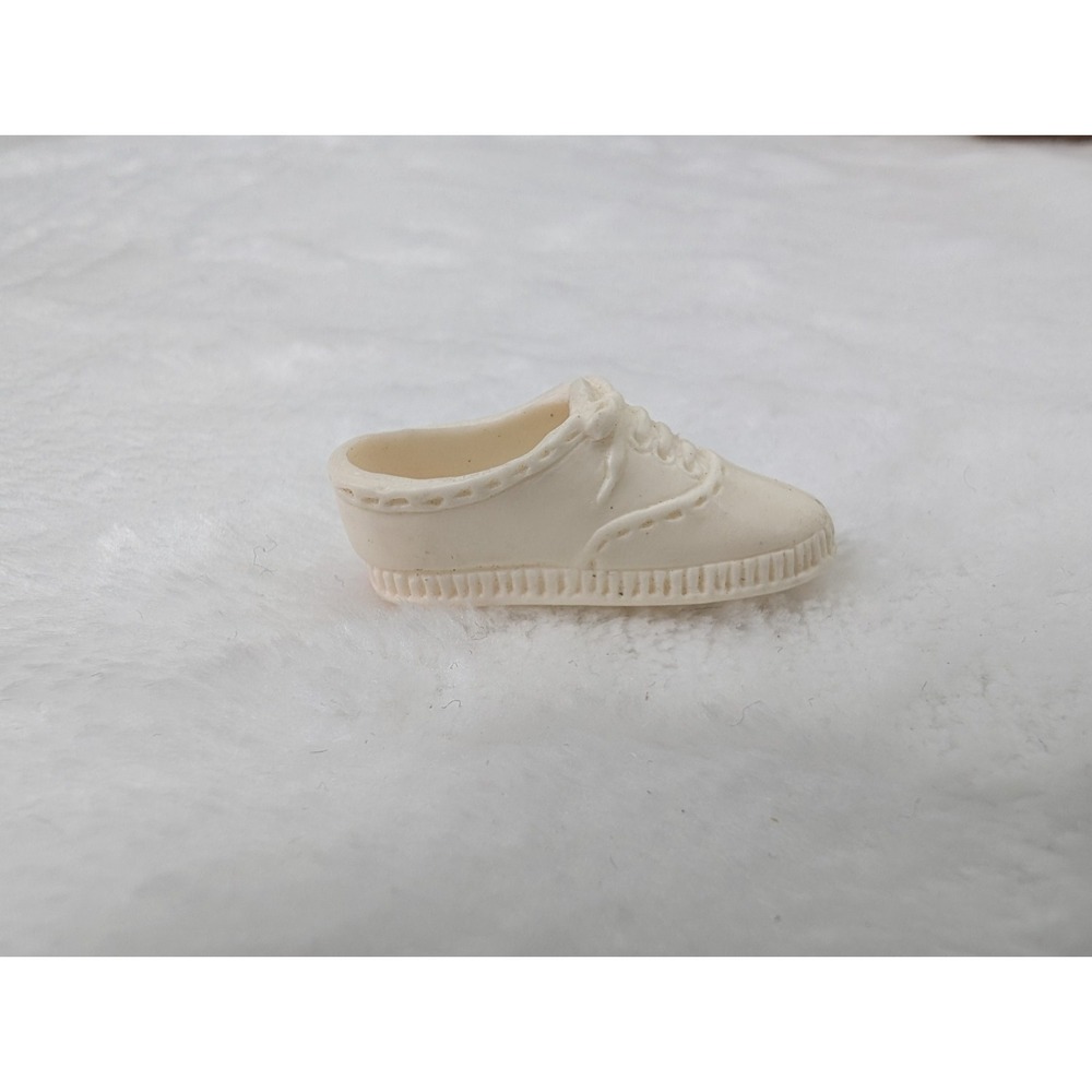 Vintage Barbie Francie Single Sneaker White Squishy Tennis Shoe Japan